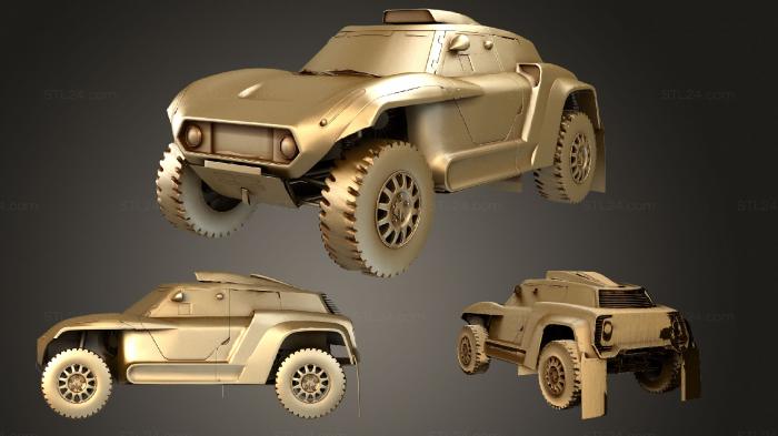 Автомобили и транспорт (Мини Багги Дакар, CARS_2656) 3D модель для ЧПУ станка